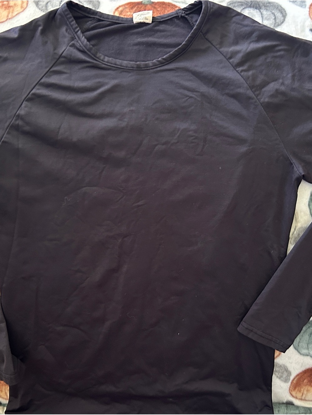 Men's Black Long-Sleeve Crew Neck Dr. Skin Thermal Shirt